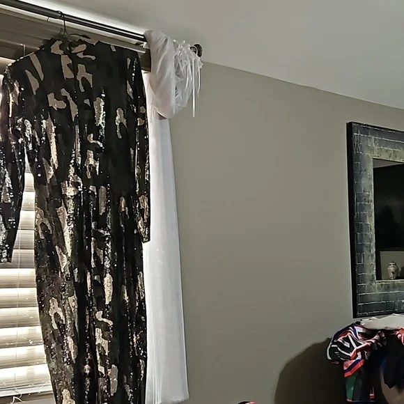 ZARA Camo Sequin Dress - Picture 4 of 15